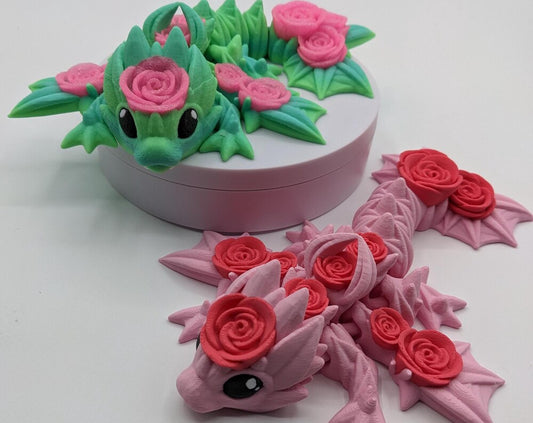 Adorable Articulated Baby Rose Dragon Fidget Toy