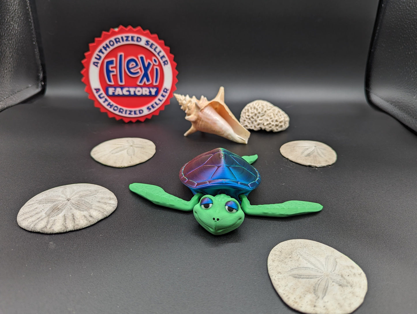 Turtle Articulated Sea Turtle Fidget Soothing Stress Relief Toy Fidget Desk Stress Toy Turtle Decoration.