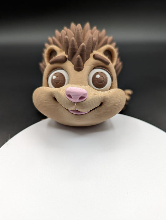Hedgehog Adorable 3D Printed Hedgehog Desk Decor and Gift Idea Fidget Desk Stress Printed in multiple colors No painting