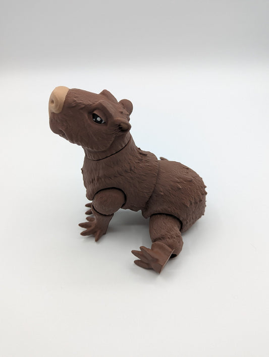 Adorable Articulated Capybara: A 3D Printed Masterpiece