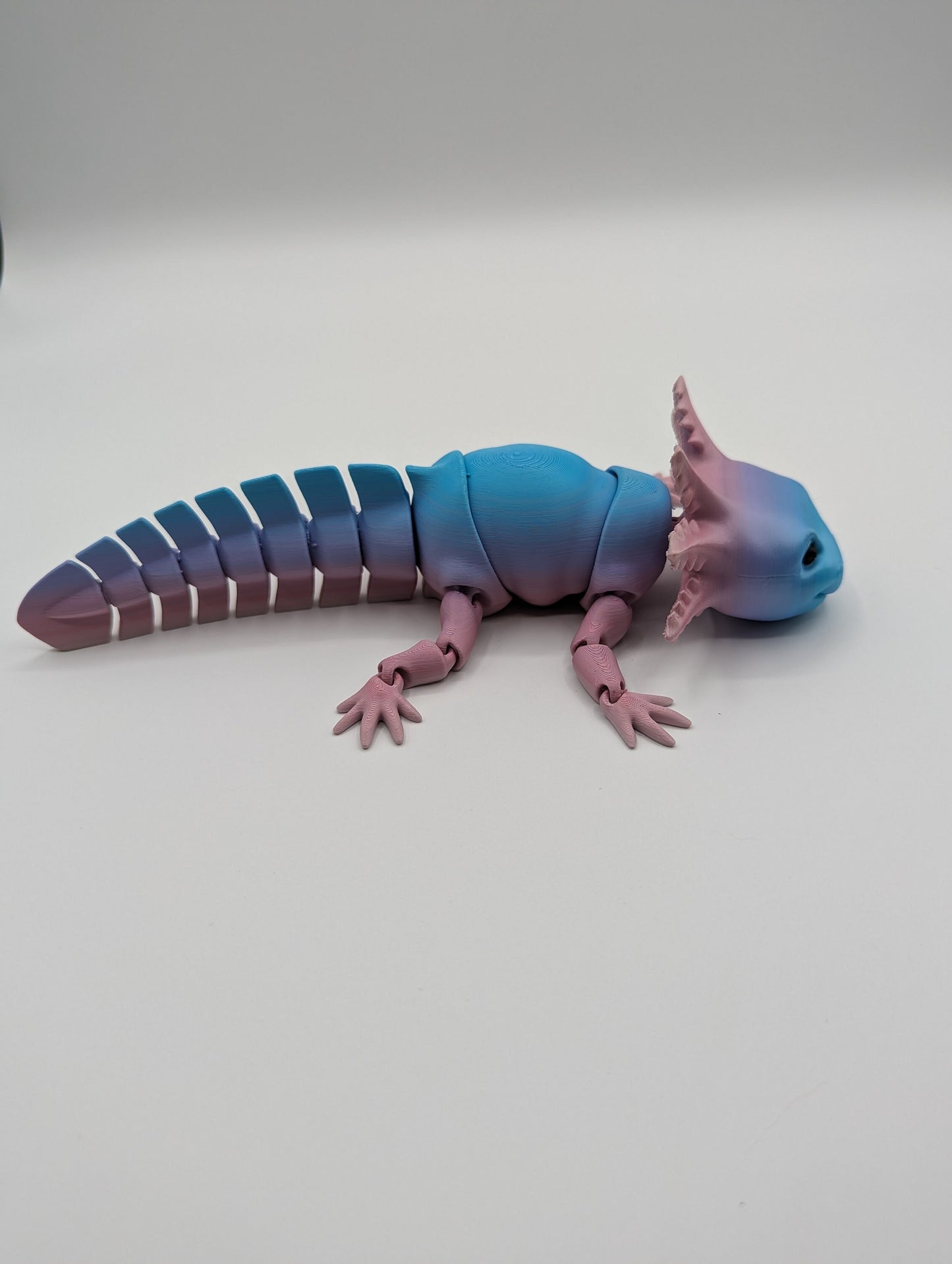 Articulated 3D Printed Axolotl  Unique Poseable Reptile Art! Fidget,Axolotl,Axolotl Toy,Baby Axolotl,Fidget Toy Adult,Articulated Fidget,Toy,3d Print,Desk Fidget Toy,Articulated Axolotl,Axolotl Gift,Axolotl 3d Print,Desk Toys