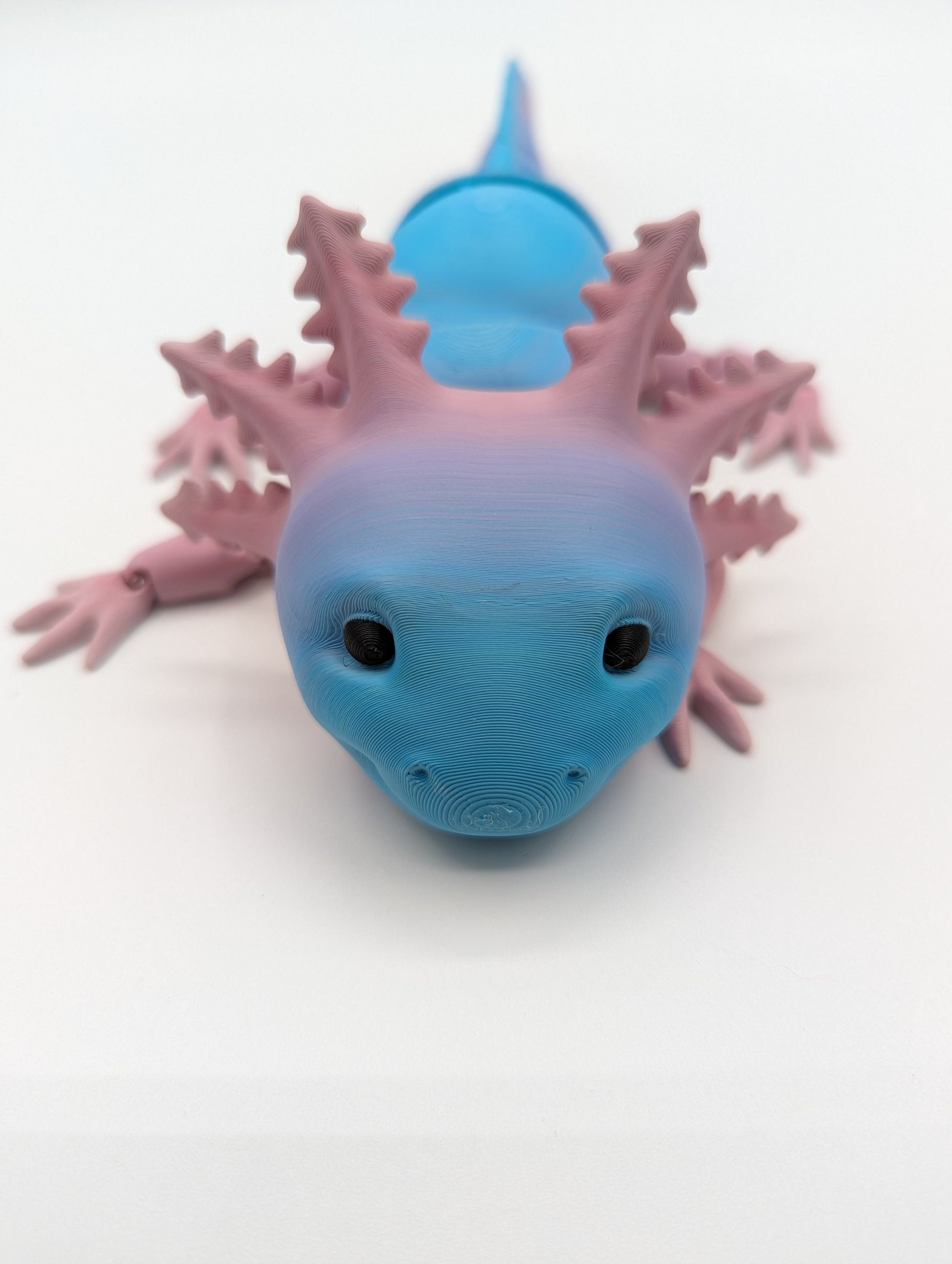 Articulated 3D Printed Axolotl  Unique Poseable Reptile Art! Fidget,Axolotl,Axolotl Toy,Baby Axolotl,Fidget Toy Adult,Articulated Fidget,Toy,3d Print,Desk Fidget Toy,Articulated Axolotl,Axolotl Gift,Axolotl 3d Print,Desk Toys