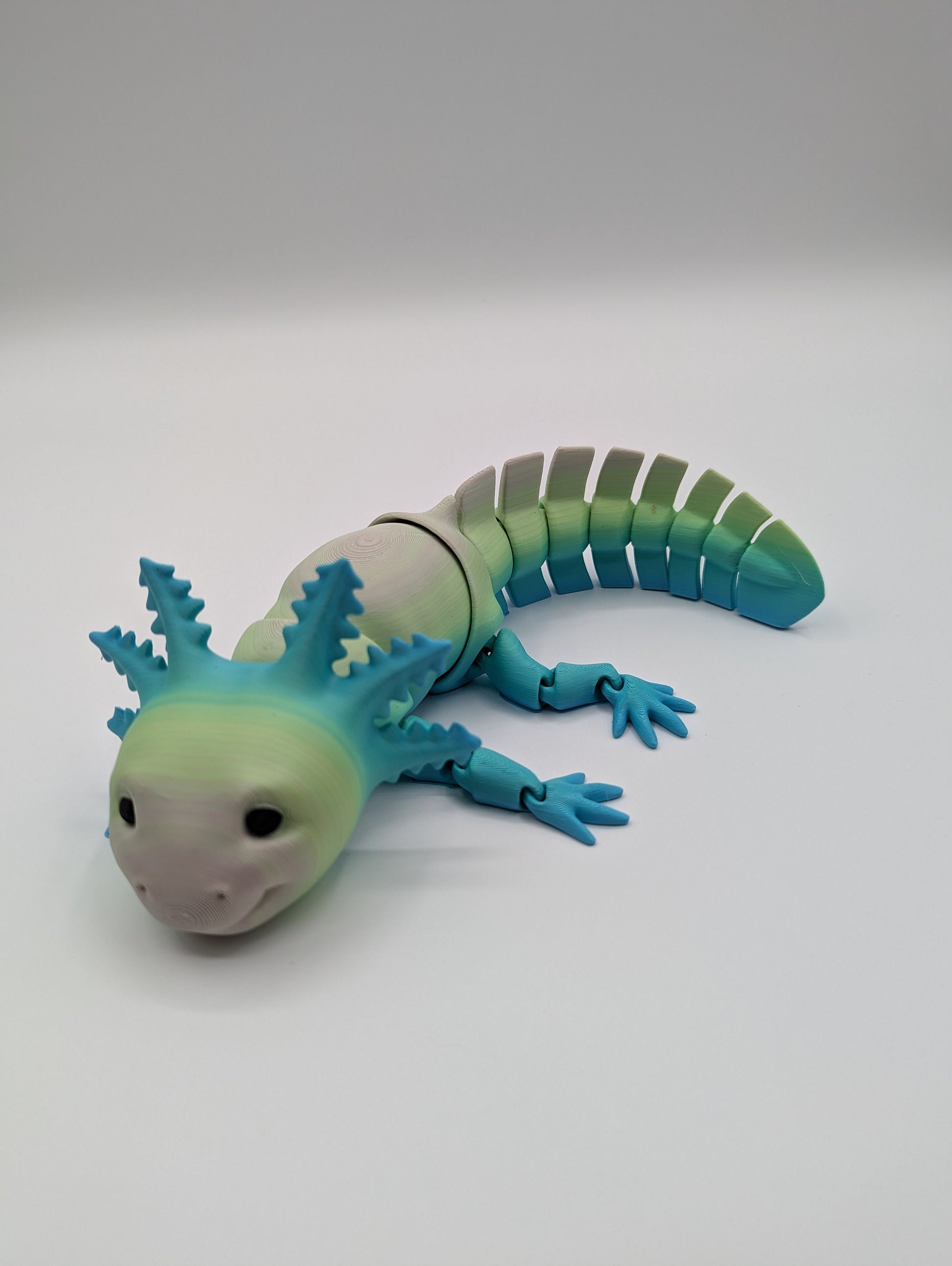 Articulated 3D Printed Axolotl  Unique Poseable Reptile Art! Fidget,Axolotl,Axolotl Toy,Baby Axolotl,Fidget Toy Adult,Articulated Fidget,Toy,3d Print,Desk Fidget Toy,Articulated Axolotl,Axolotl Gift,Axolotl 3d Print,Desk Toys