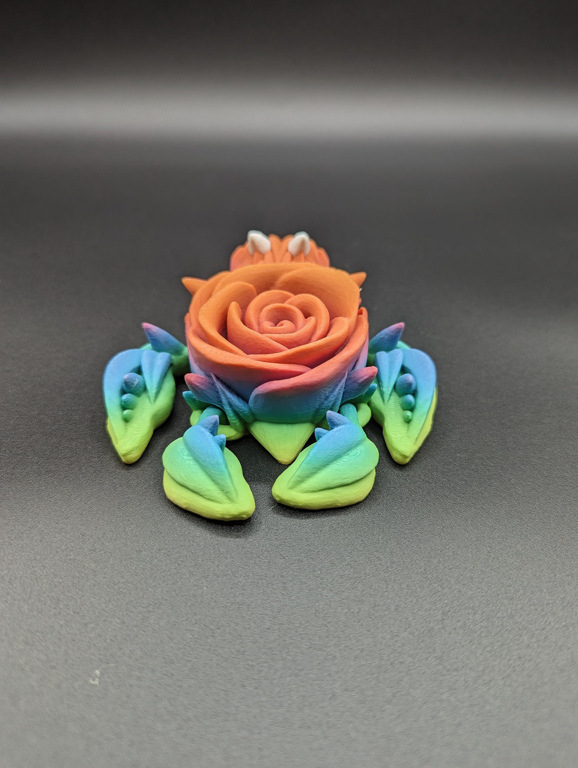 Unique 3D Printed Rose Turtle Sculpture Rose Turtles,Cinderwing3d,Articulated Turtle,Fidget Toy,Poseable Animal,3d Printed Turtle,Cute Turtle,Rose,Desk Fidget,Desk Toys,Unique Gift,No Painting,Charming Home Decor