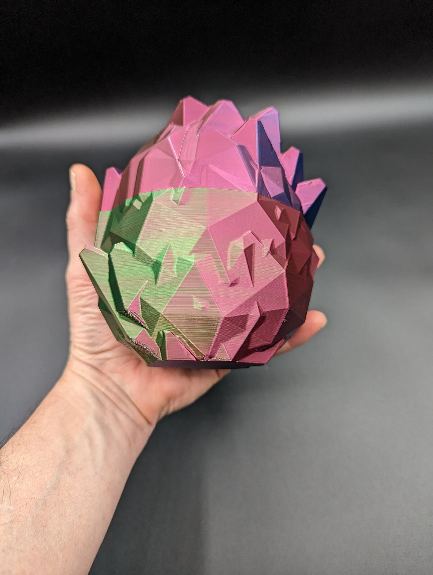 Mystical 3D Printed Crystal Dragon Egg - Unique Fantasy Decor & Gift