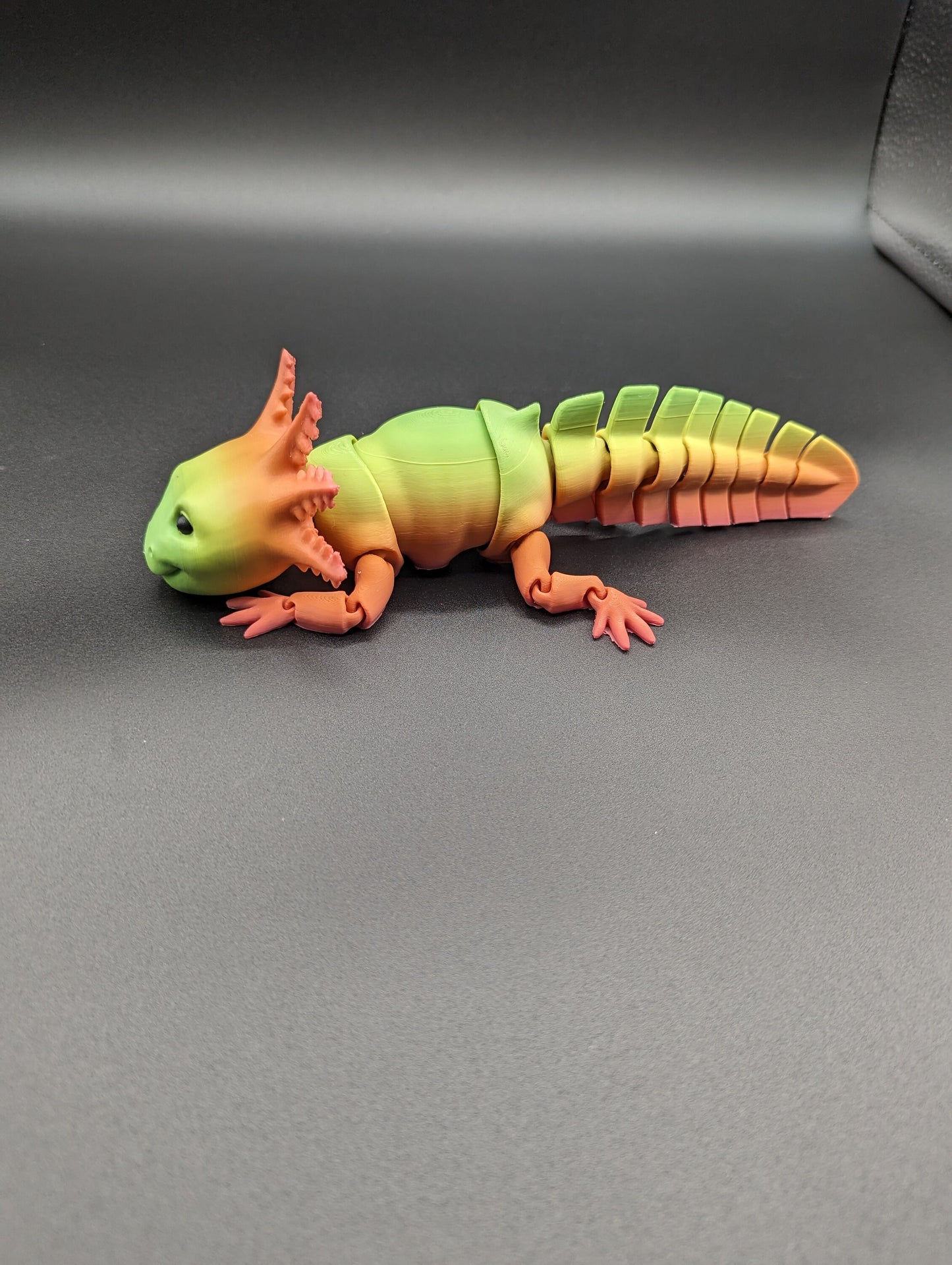 Axolotl Happy Axolotl Fidget Smiling Axolotl Fidget Toy 3D printed Articulated Axolotl Gift Unique Poseable Reptile Art!