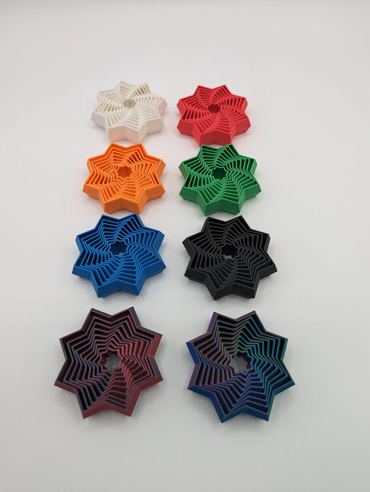 Fidget 3D Printed Fractal Fidget Stars Fidget Toy Desk Stress Toy