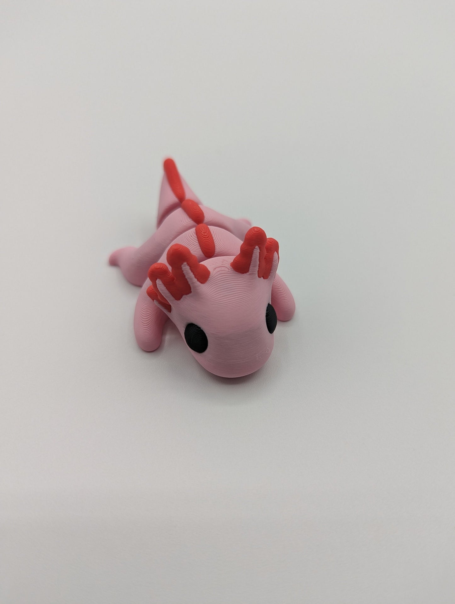 Axolotl 3D Printed Baby Axolotl The Perfect Desk Buddy Fidget Toy Fidget Toy Desk Stress Toy