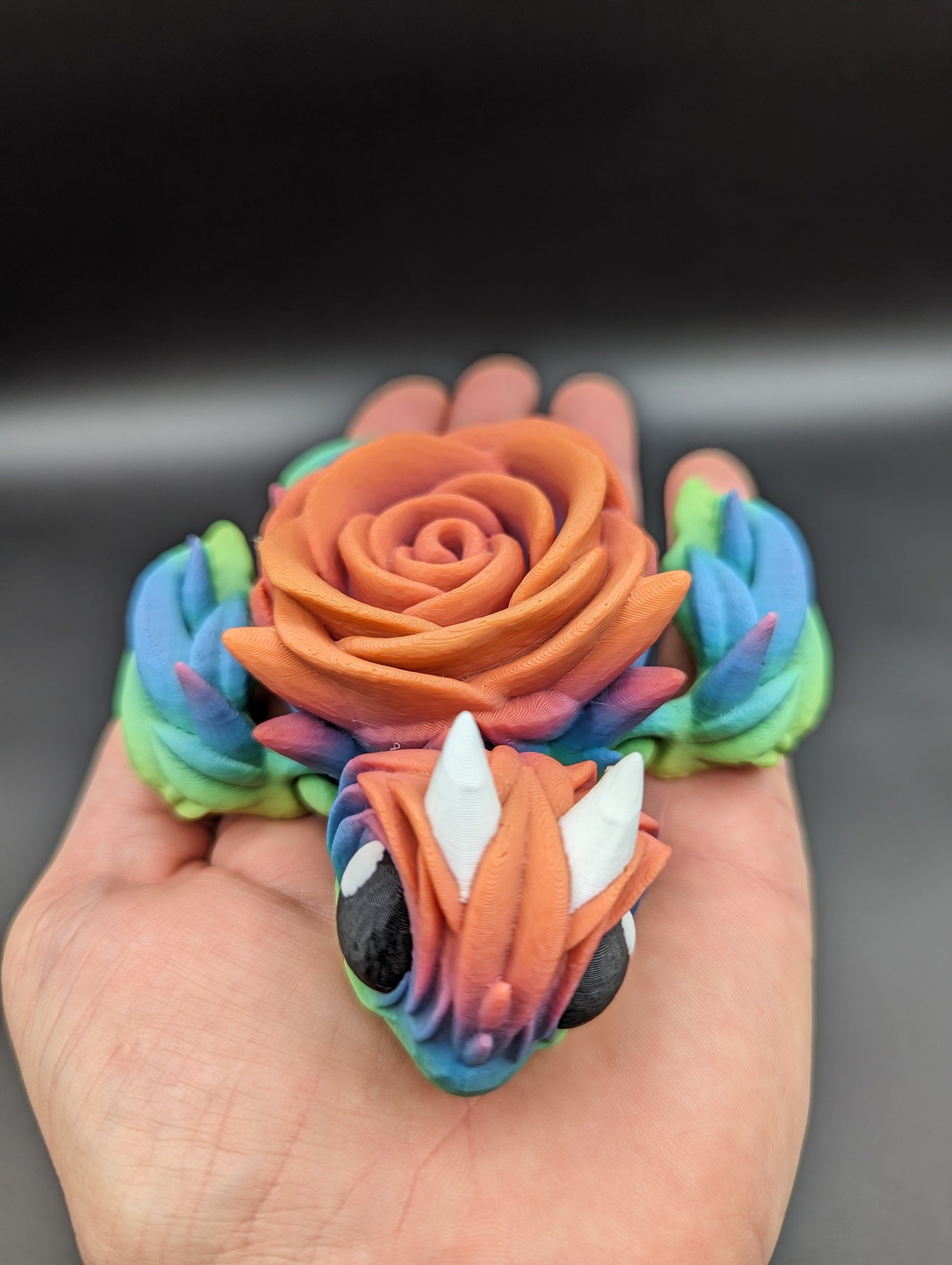 Unique 3D Printed Rose Turtle Sculpture Rose Turtles,Cinderwing3d,Articulated Turtle,Fidget Toy,Poseable Animal,3d Printed Turtle,Cute Turtle,Rose,Desk Fidget,Desk Toys,Unique Gift,No Painting,Charming Home Decor