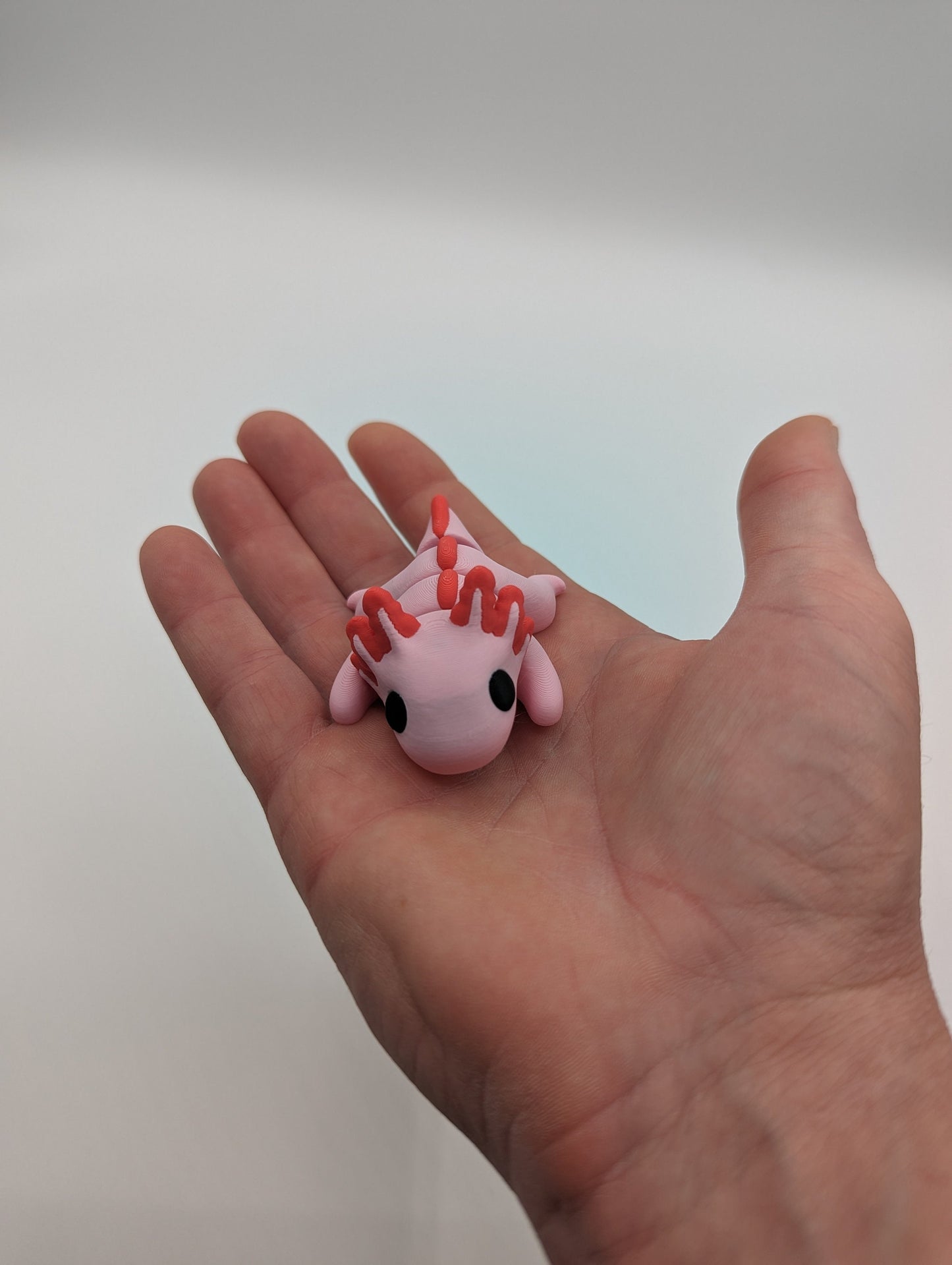Axolotl 3D Printed Baby Axolotl The Perfect Desk Buddy Fidget Toy Fidget Toy Desk Stress Toy
