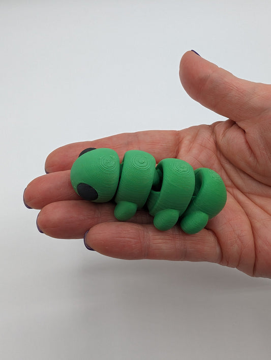 Tiny Caterpillar Fidget - Miniature Articulated Joy!