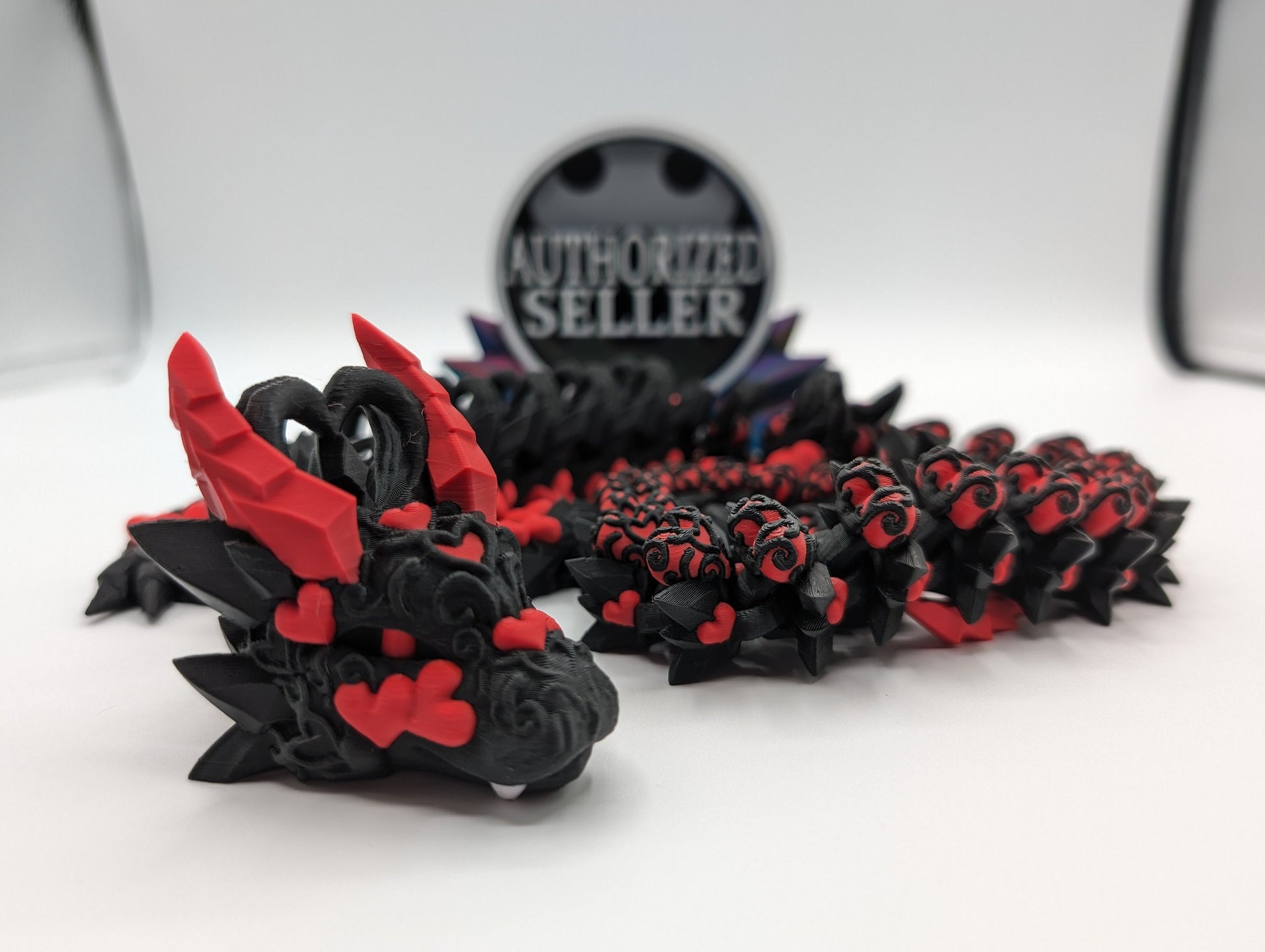 Discover the magic of our Valentine Heart Dragon! This enchanting articulating dragon not only graces your bookshelf with whimsy but also makes for a heartfelt and unforgettable Valentine's Day gift. Elevate your space with love!