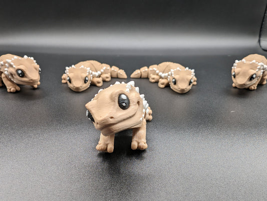 Baby Bearded Dragon Articulated Fidget toy Pet Lizard 3D Fidget Fidget Toy Desk Toy