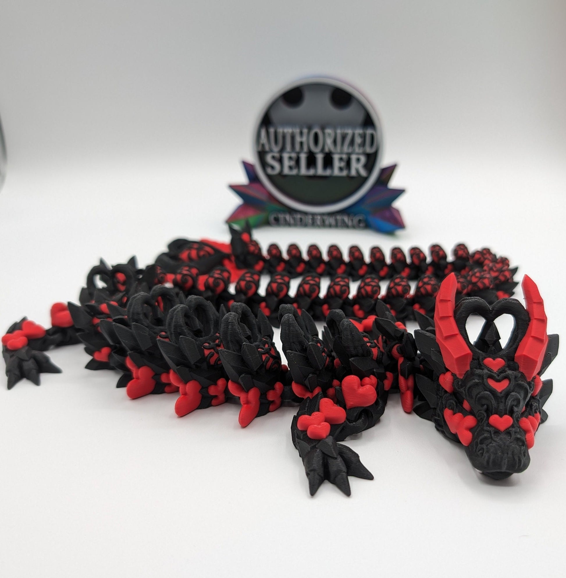 Discover the magic of our Valentine Heart Dragon! This enchanting articulating dragon not only graces your bookshelf with whimsy but also makes for a heartfelt and unforgettable Valentine's Day gift. Elevate your space with love!