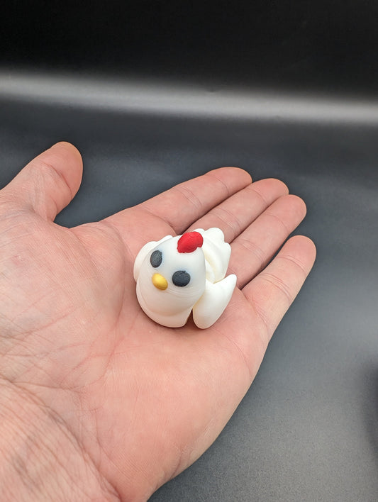 Chicken 3D Printed Chicken Tiny Chicken Fidget Toy Stress Relief Chicken Fun