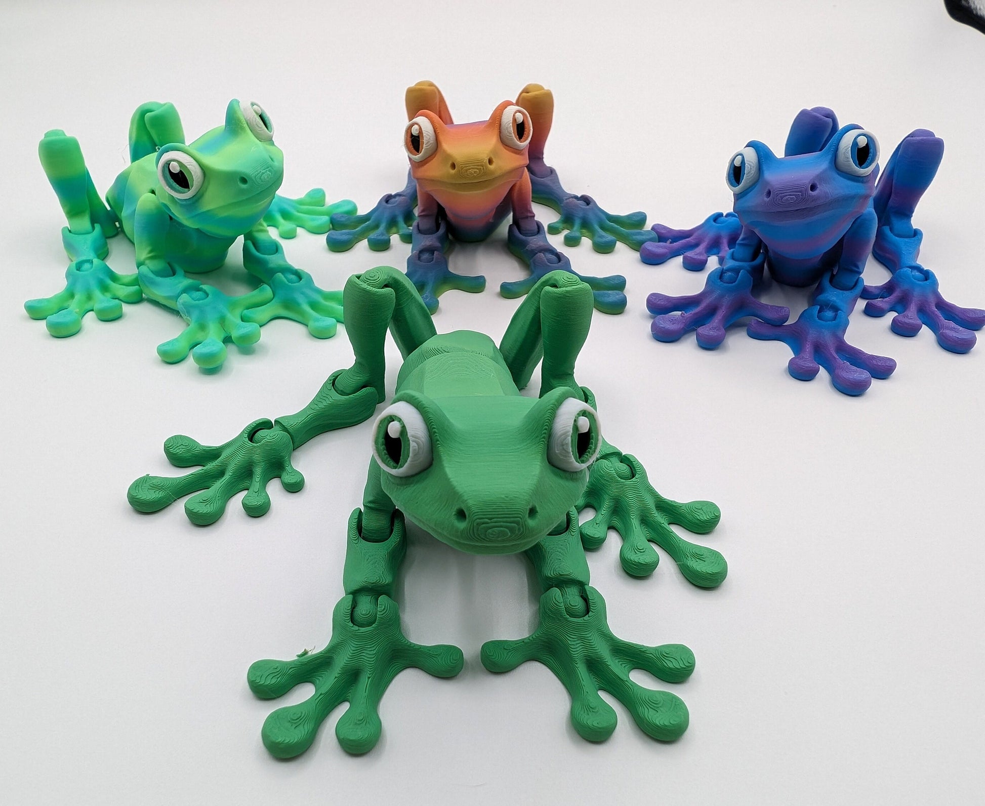 Articulated Tree Frog Fidget Toy Unique 3D Printed Gift