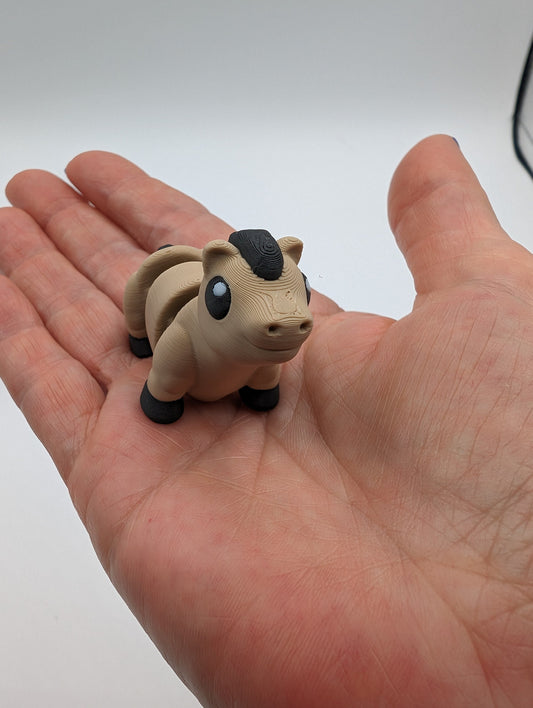 Tiny Horse Fidget Toy 3D Printed Pony Articulated Stress Relief Cute Sensory Toy for Relaxation and Focus