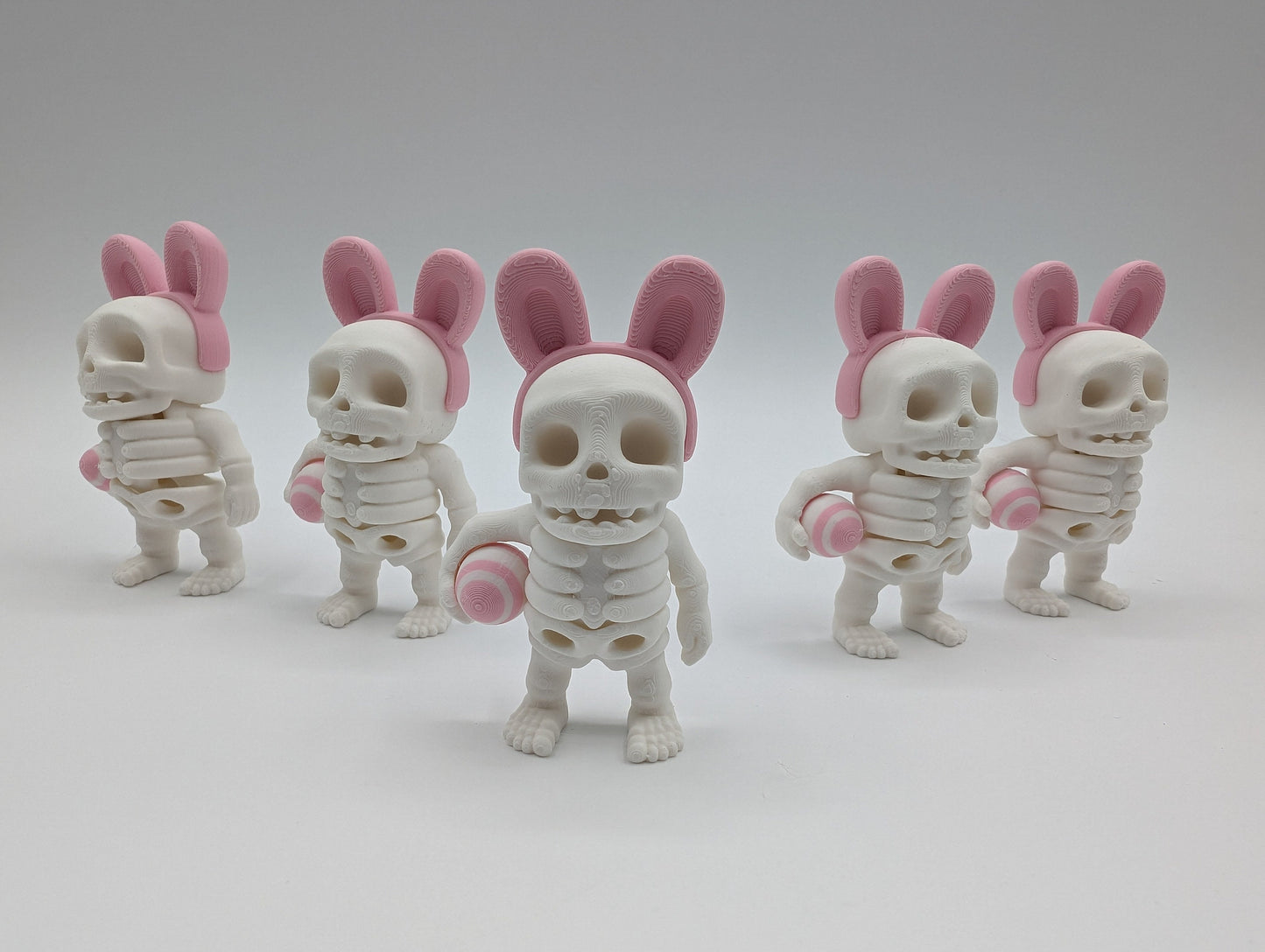 Skeleton Easter Tiny Skeleton 3D Printed Articulated Tiny Toy Unique Gift for Stress Relief
