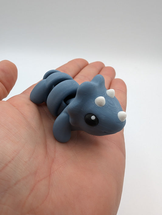Triceratops Fidget Toy - Cute 3D Printed Dino Stress Relief