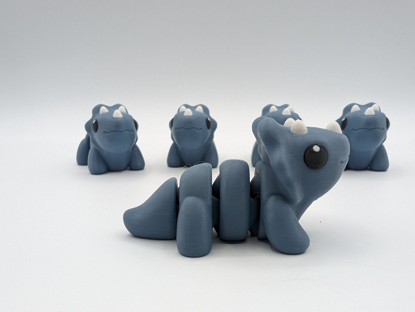 Triceratops Fidget Toy - Cute 3D Printed Dino Stress Relief