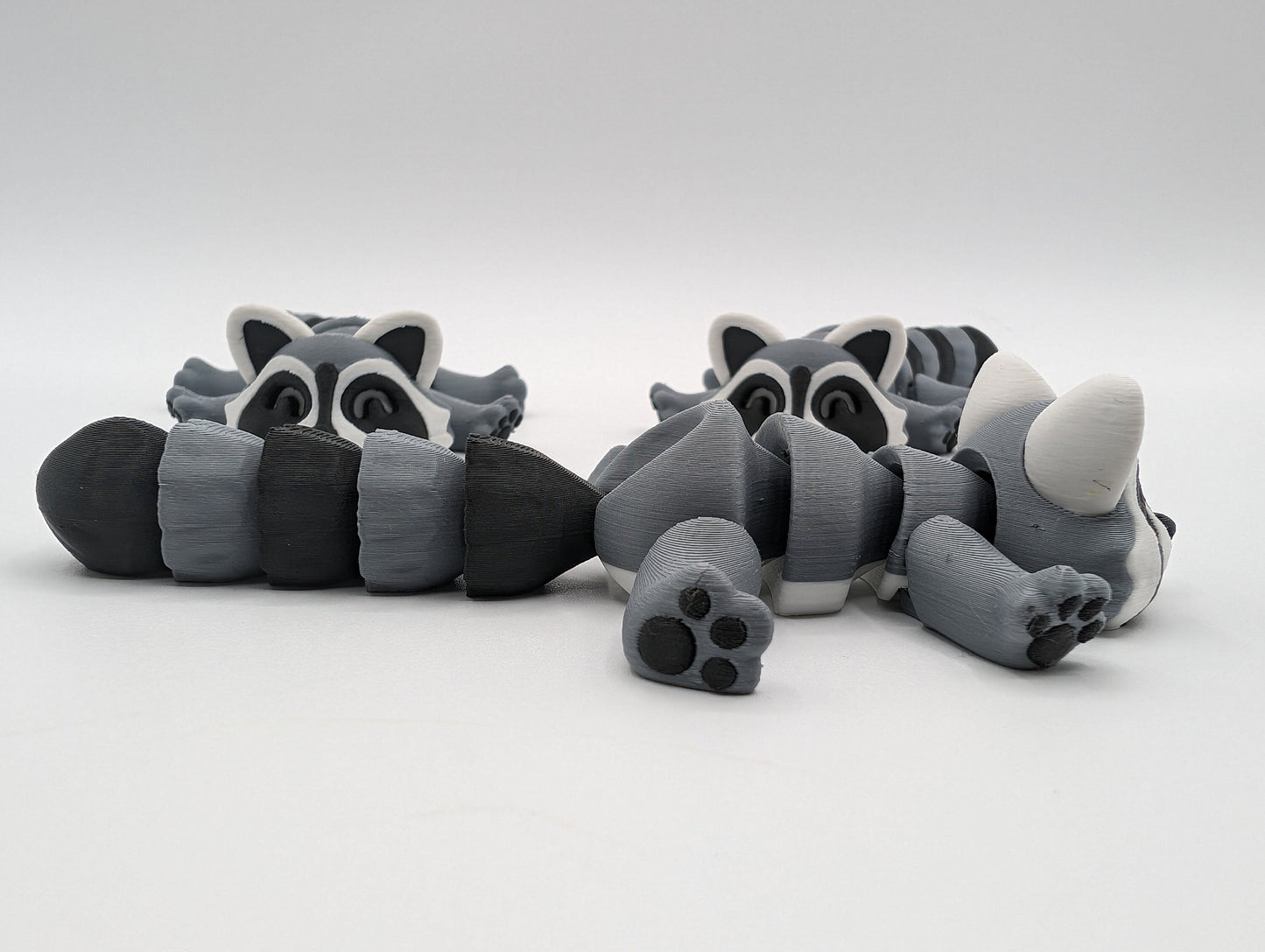 Raccoon with Trash an Fidget Toy Fun 3D Printed Stress Relief.