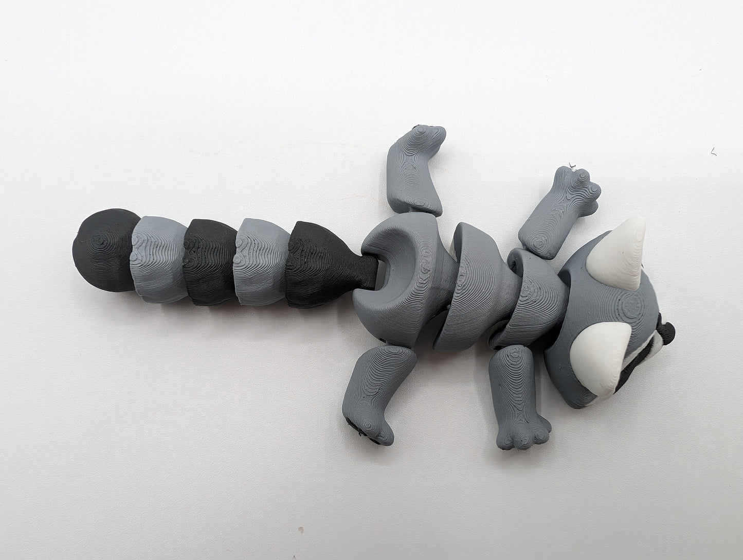 Raccoon with Trash an Fidget Toy Fun 3D Printed Stress Relief.