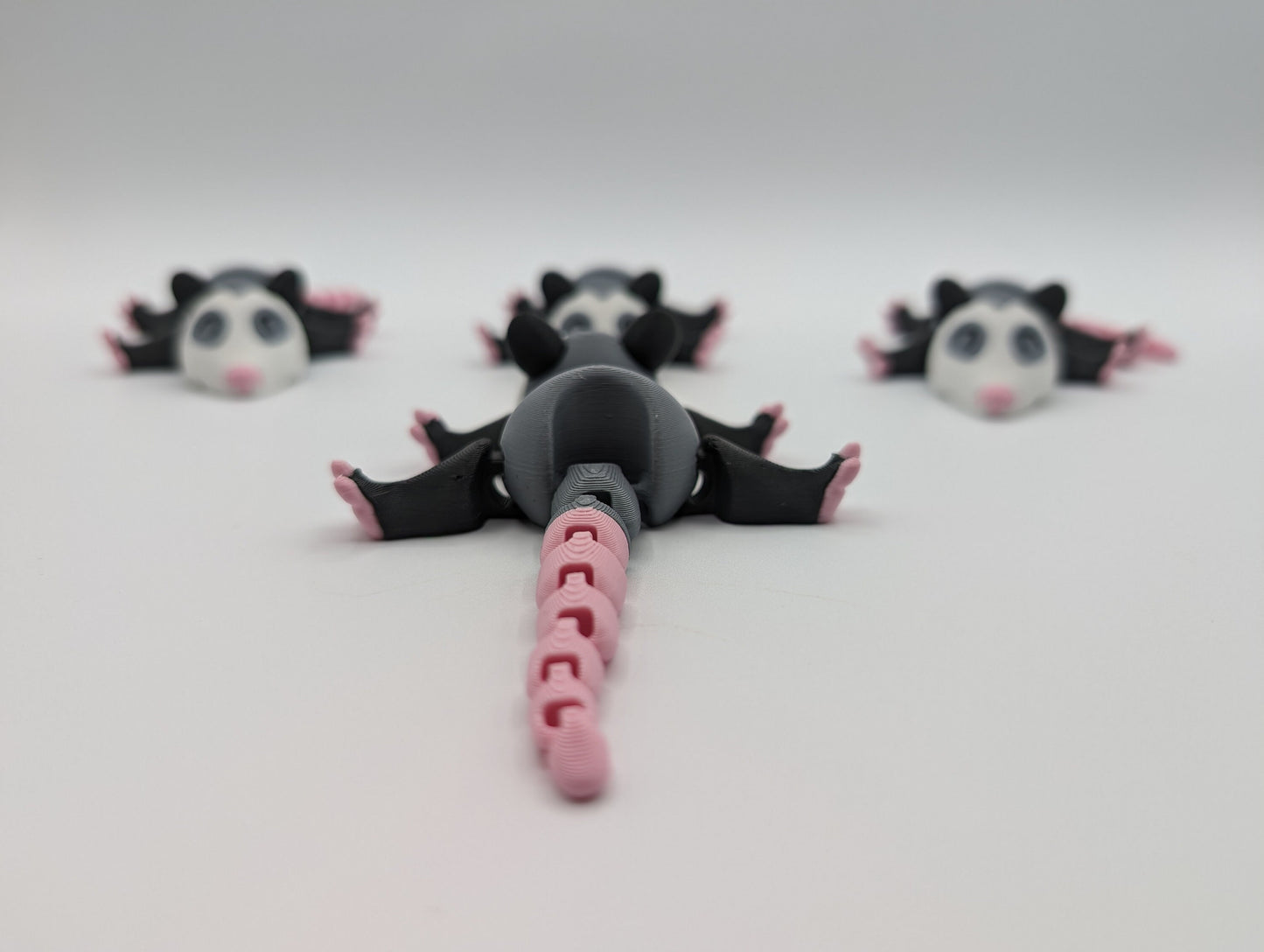 Possum with Trash Can Fidget Toy - 3D Printed Cute Stress Relief