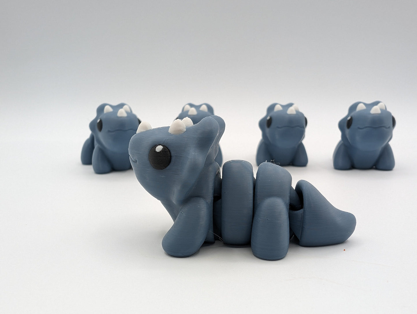Triceratops Fidget Toy - Cute 3D Printed Dino Stress Relief