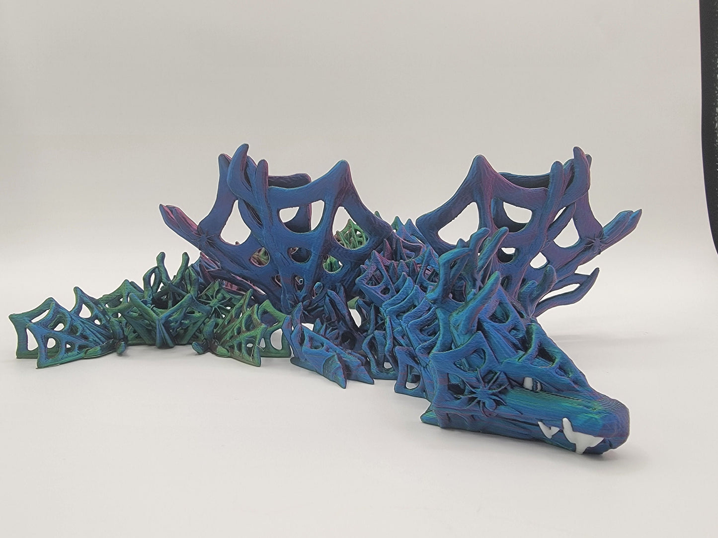 Winged Wicked Dragon - a mesmerizing fusion of dark enchantment and majestic artistry. Printed in multiple colors! No painting!