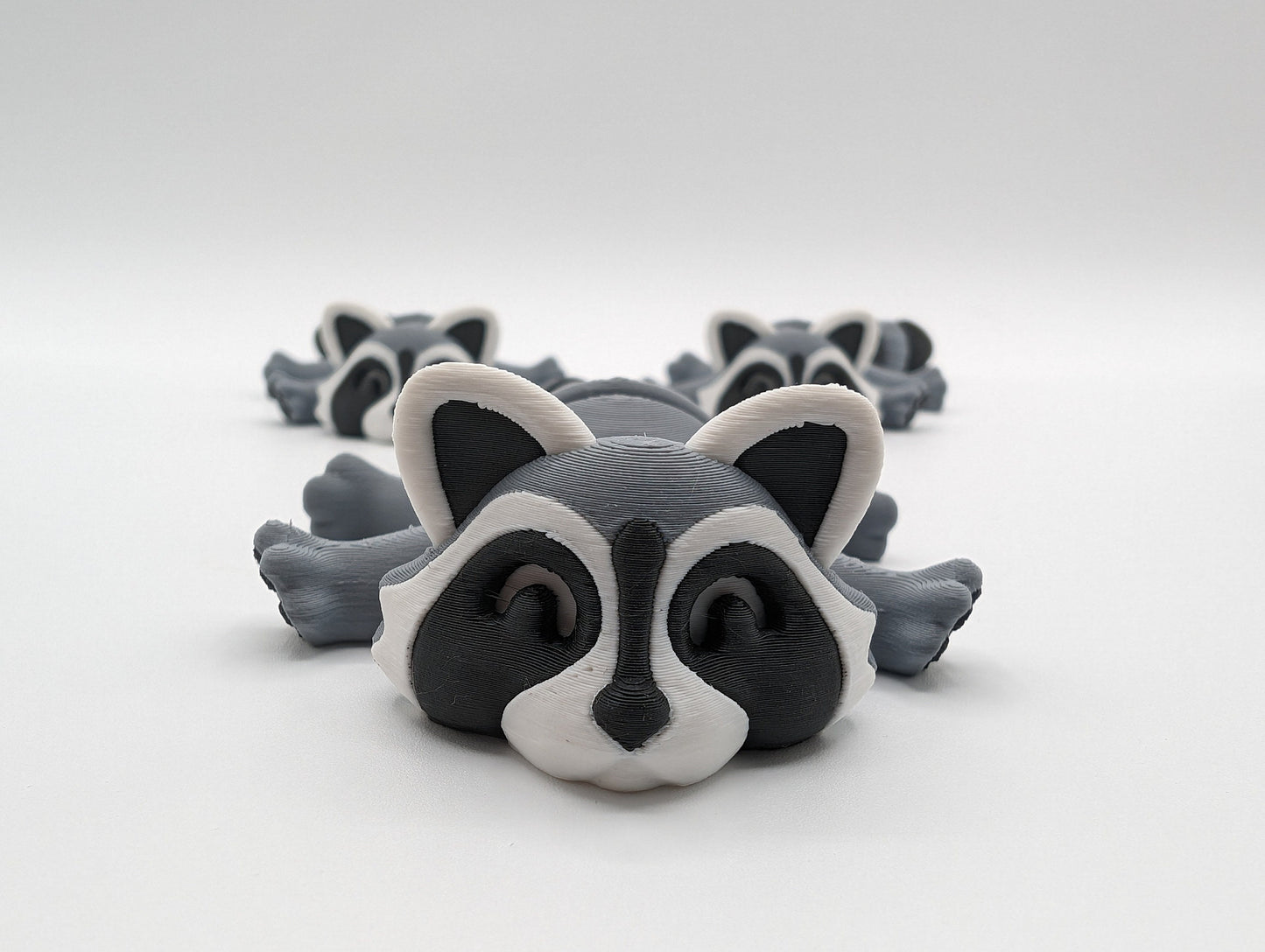 Raccoon with Trash an Fidget Toy Fun 3D Printed Stress Relief.