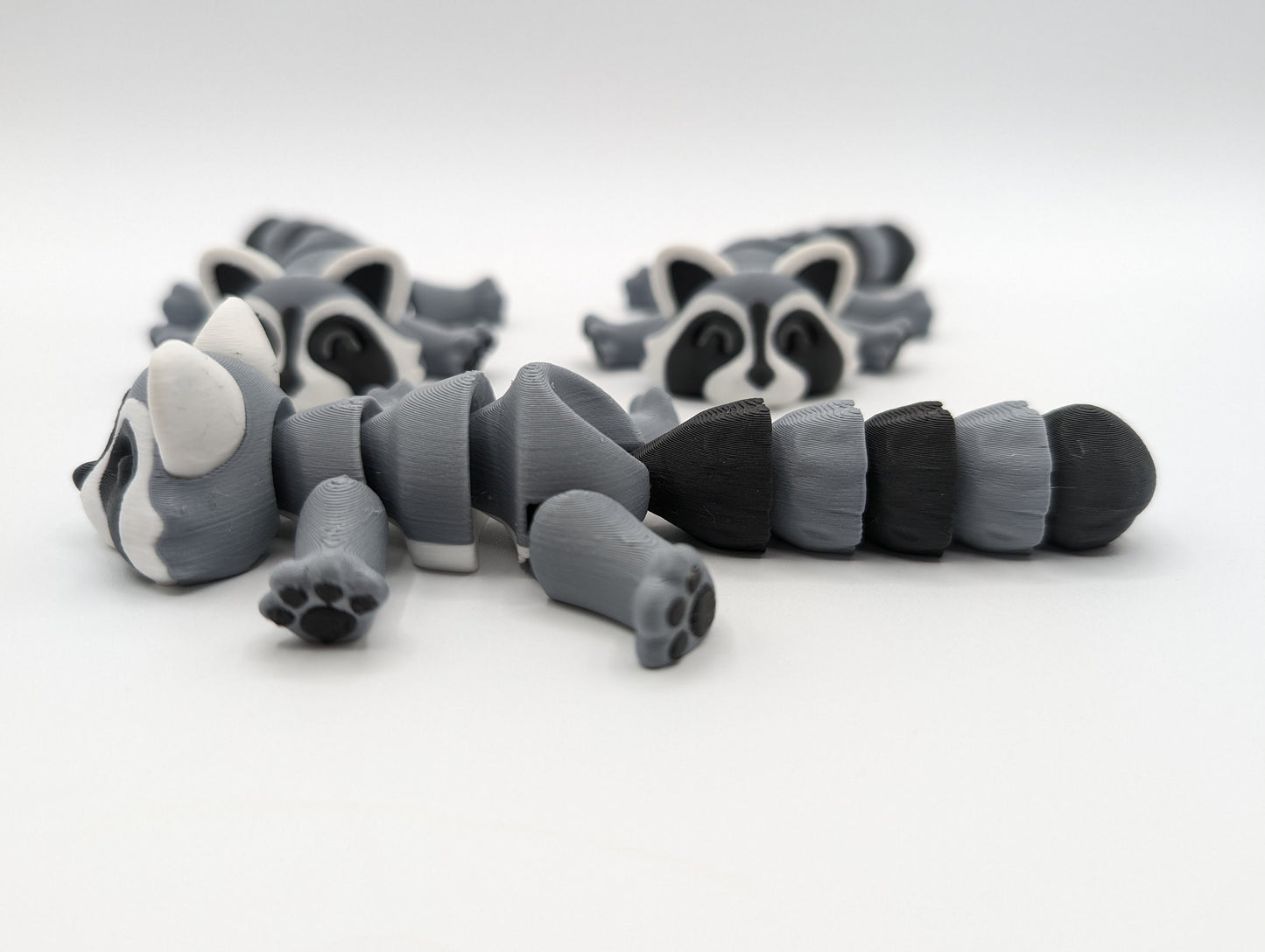 Raccoon with Trash an Fidget Toy Fun 3D Printed Stress Relief.