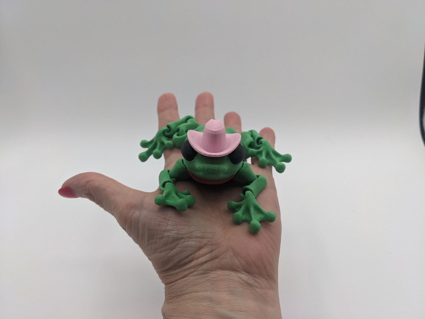 Cowboy Cowgirl Articulated Frog