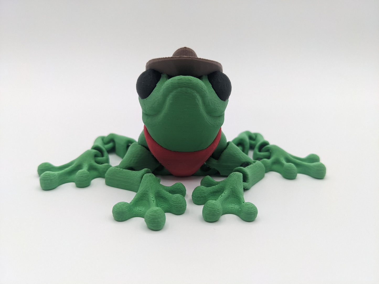 Cowboy Cowgirl Articulated Frog