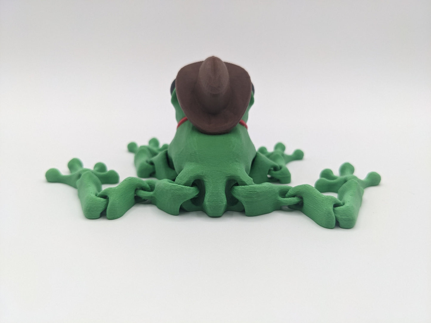 Cowboy Cowgirl Articulated Frog