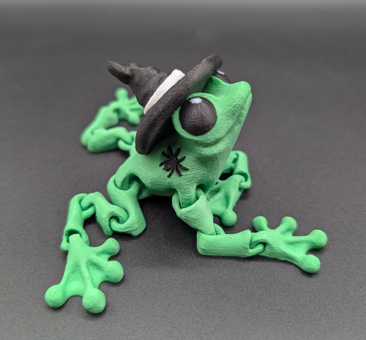 Articulated Witchy Halloween Frog