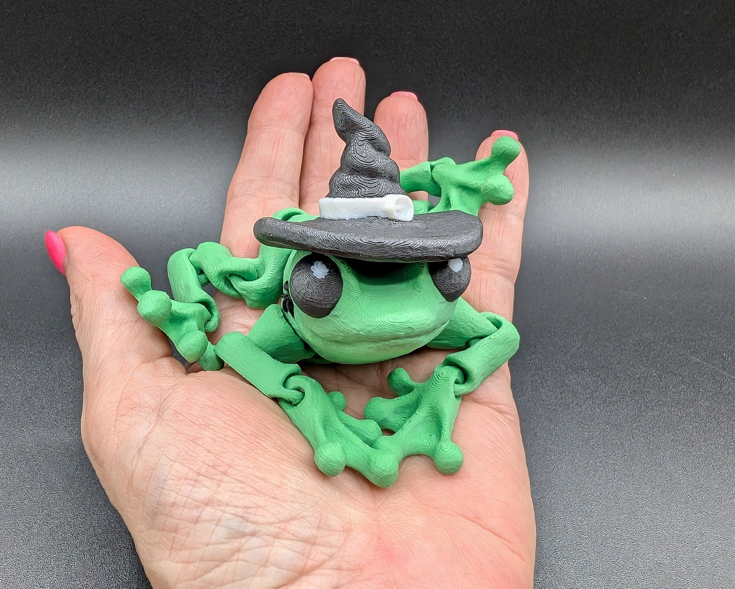 Articulated Witchy Halloween Frog