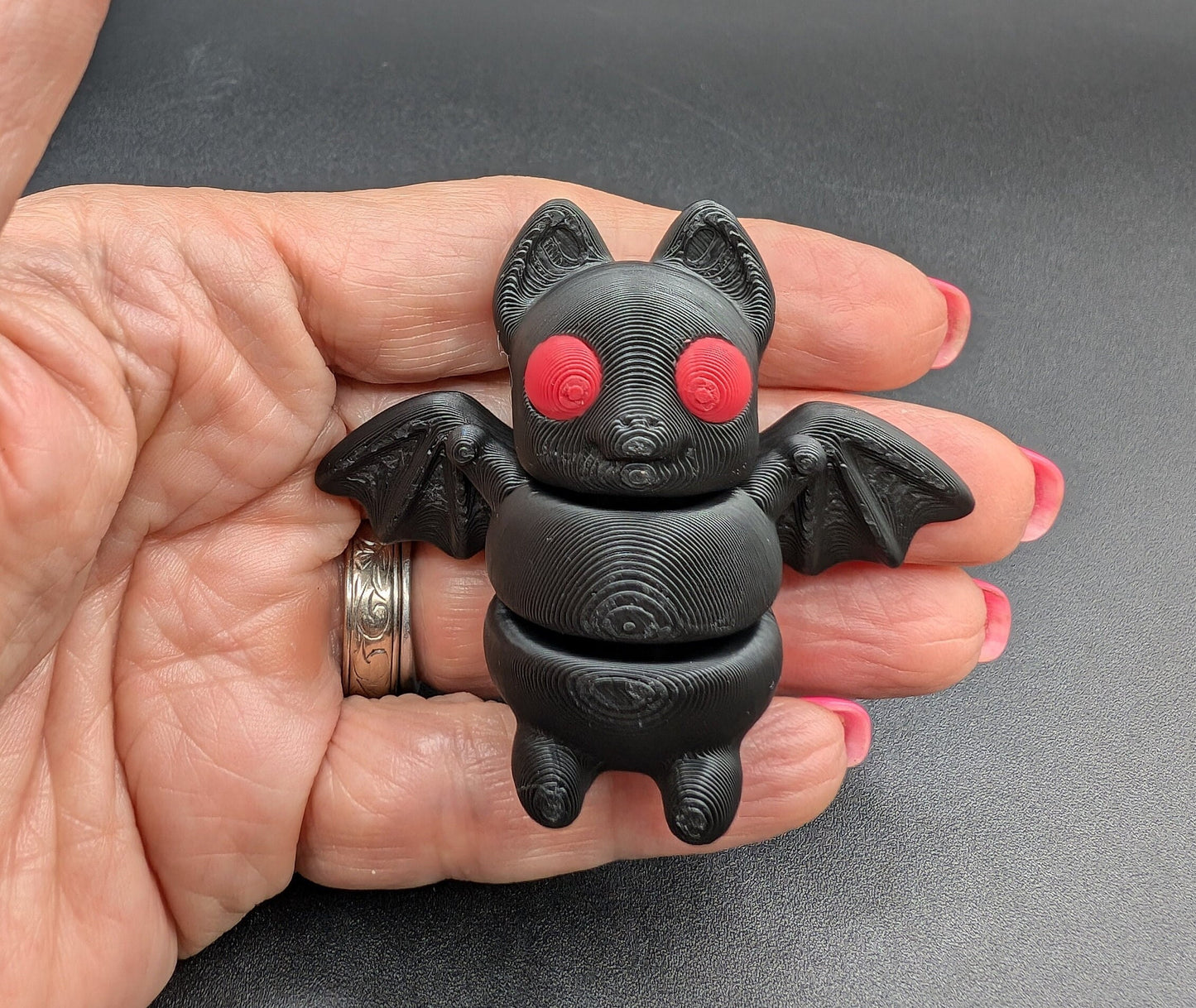 Articulating Tiny Halloween Baby Bat Fidget Toy