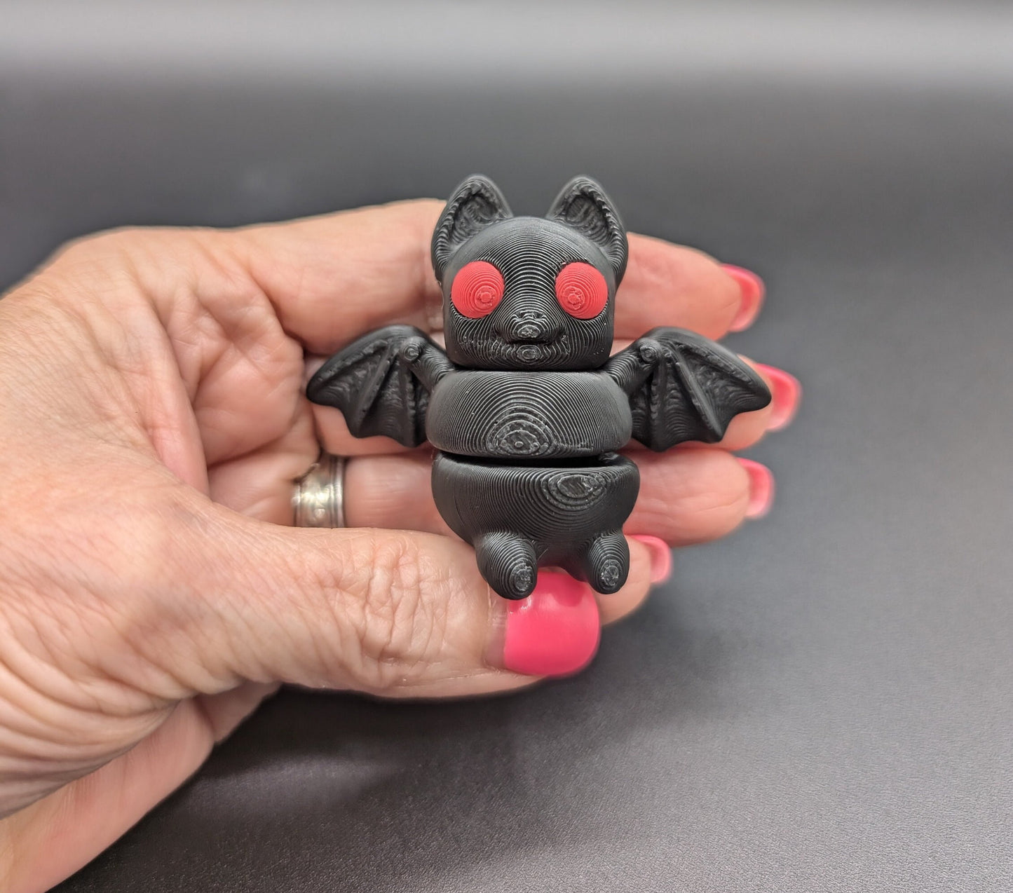 Articulating Tiny Halloween Baby Bat Fidget Toy