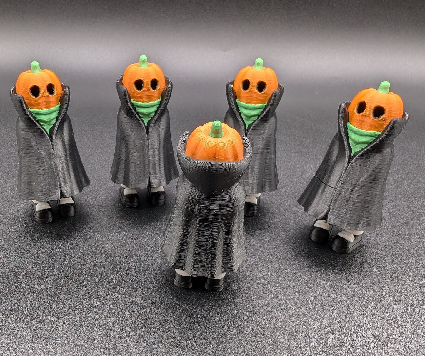 Halloween Caped Pumpkin Head Jack Ghost with Shoes