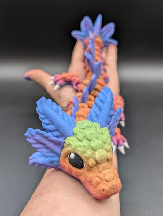Magical Articulated Baby Axolotl Dragon