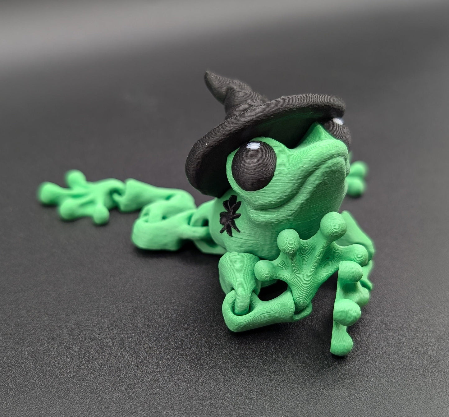 Articulated Witchy Halloween Frog