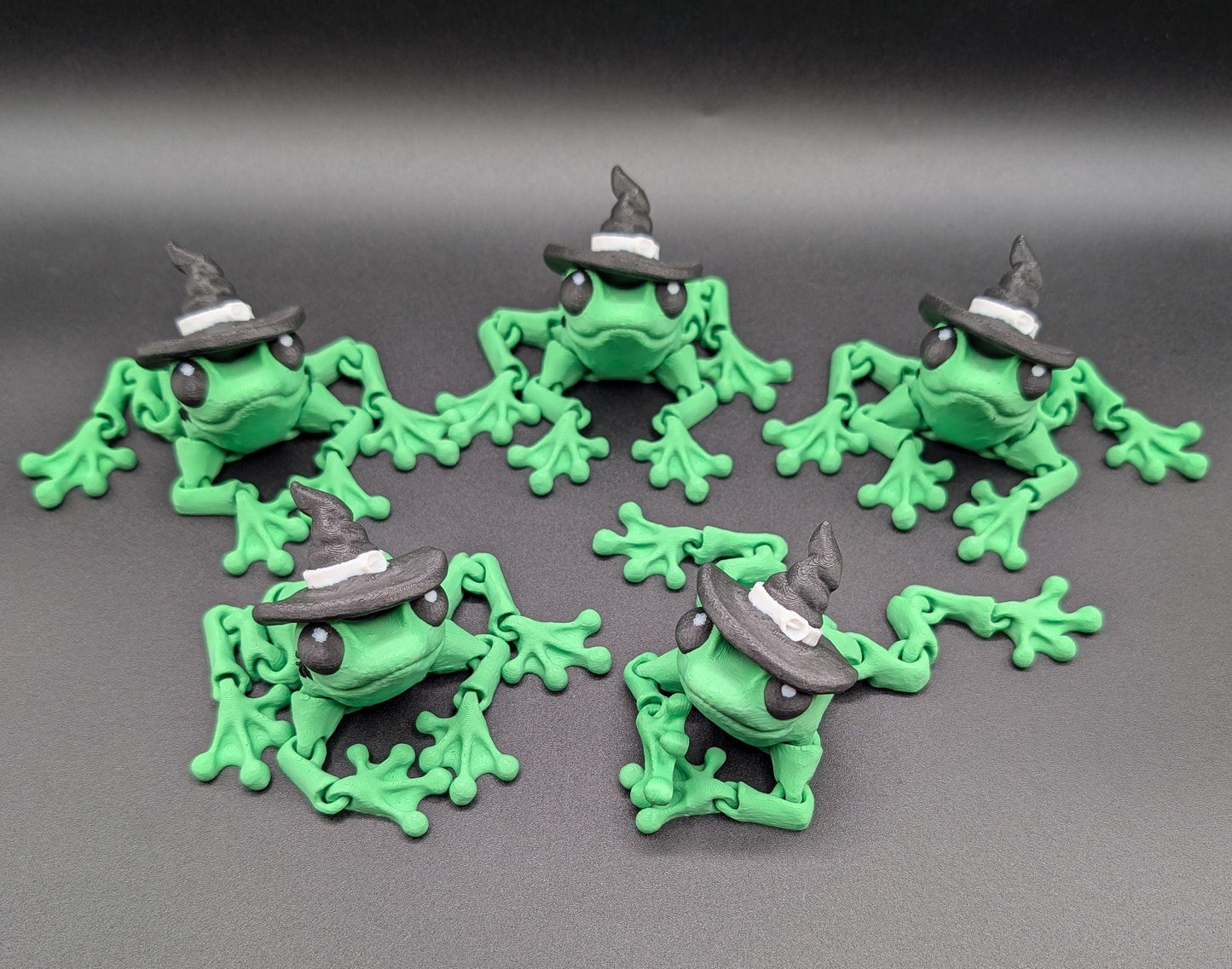 Articulated Witchy Halloween Frog