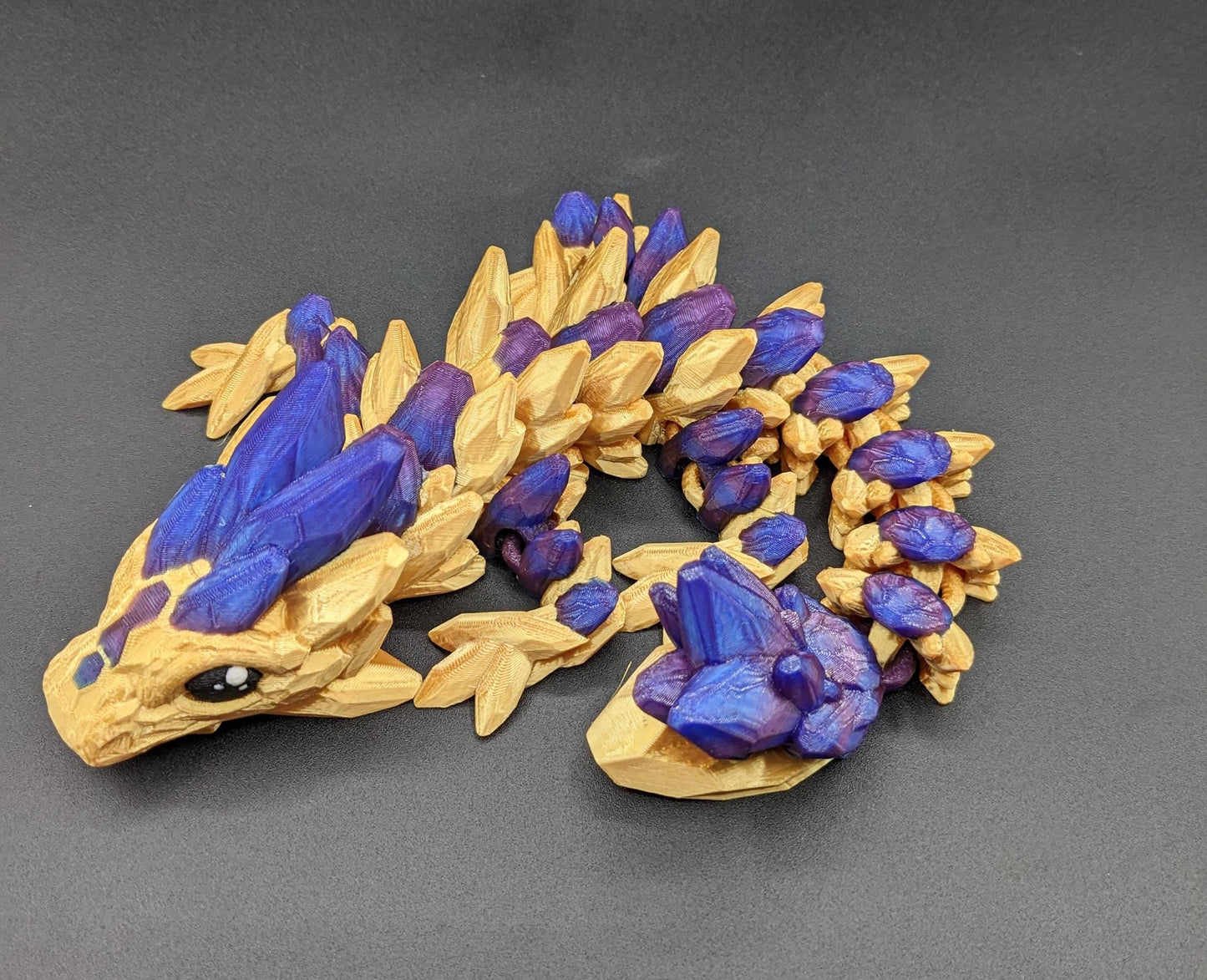 3D Printed Baby Gemstone Dragon - Cute Fidget Toy