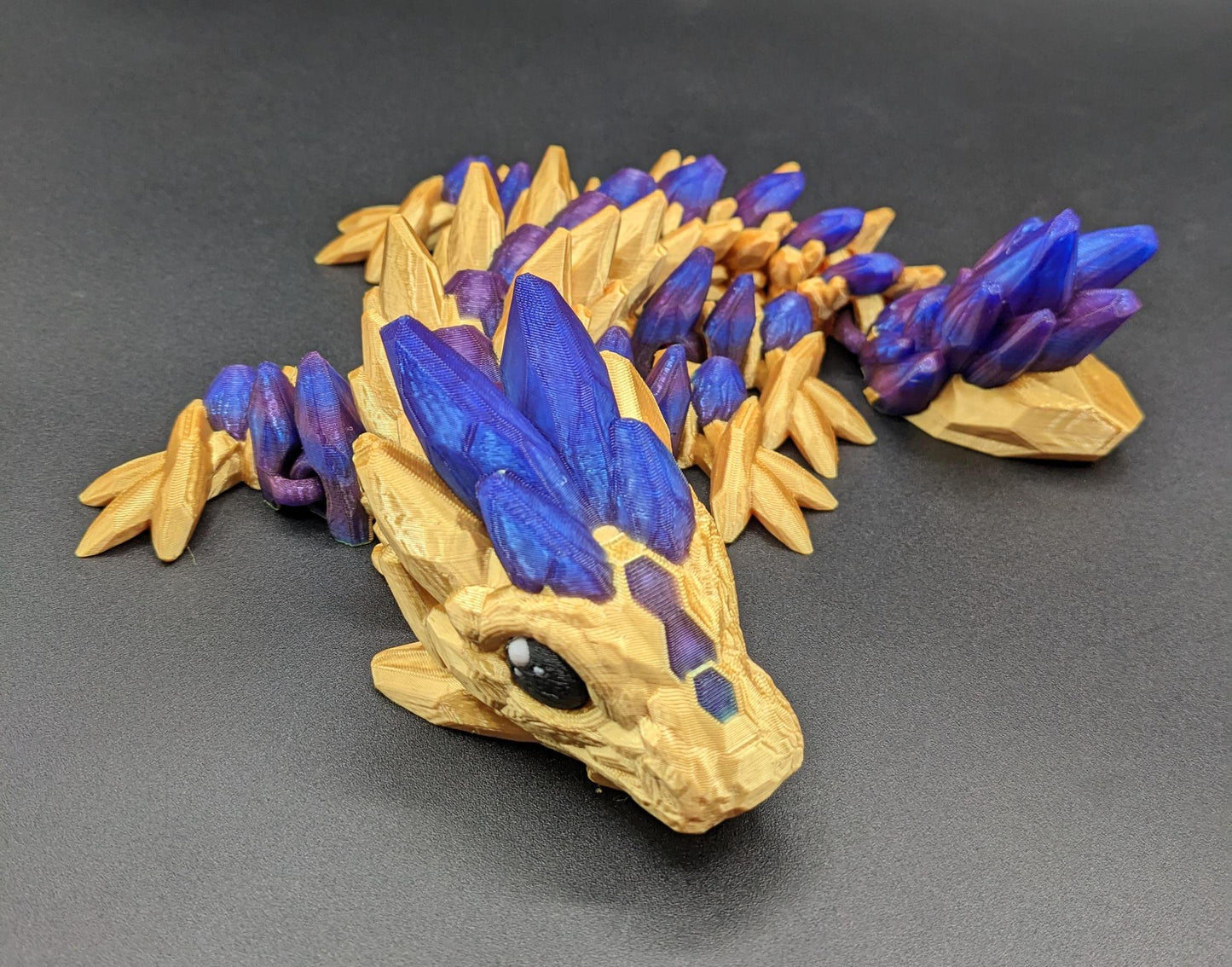 3D Printed Baby Gemstone Dragon - Cute Fidget Toy