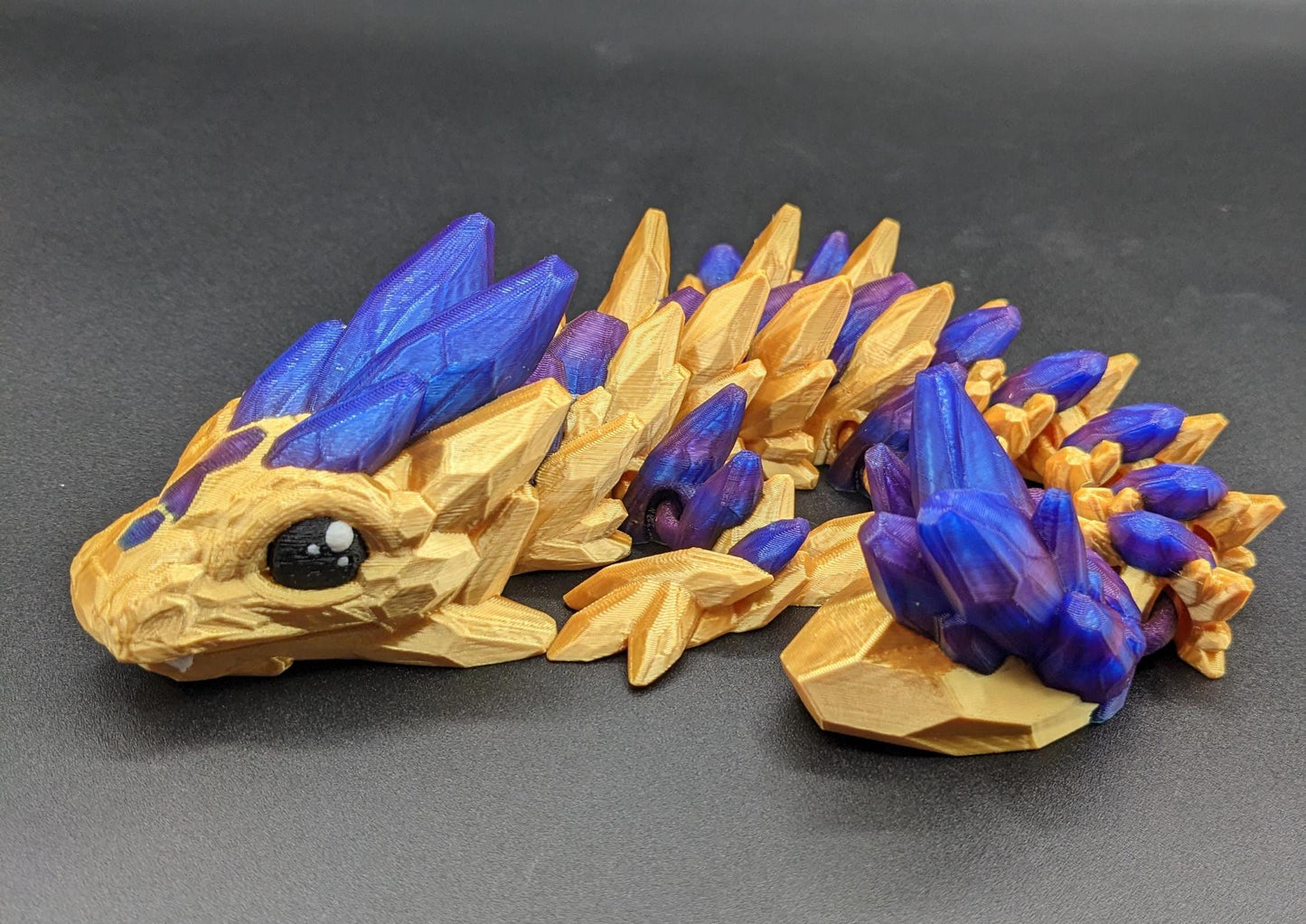 3D Printed Baby Gemstone Dragon - Cute Fidget Toy