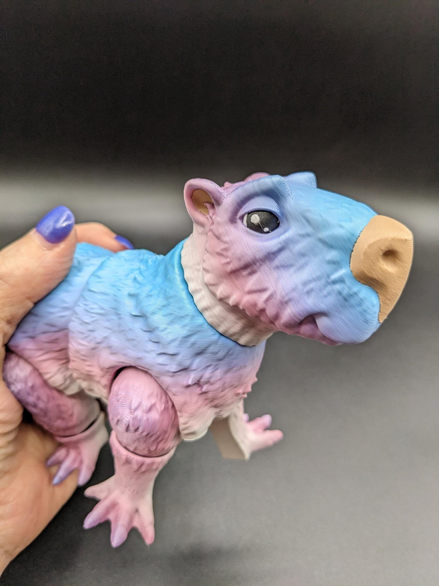 Capybara 3D Printed Capybara Articulated Capybara Fidget Toy