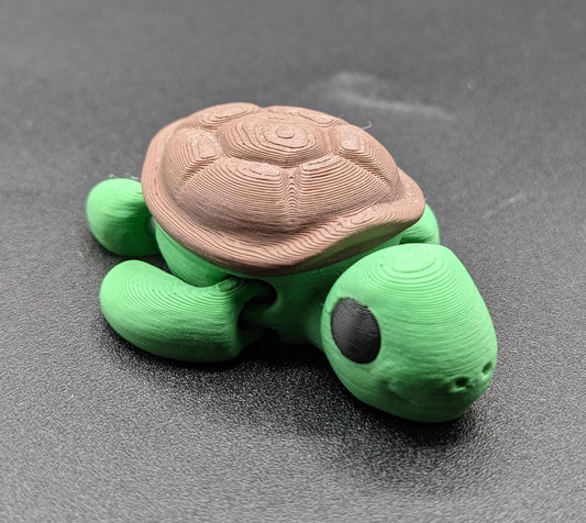 Turtle Articulated Baby Turtle 3D Printed Fidget Fun!