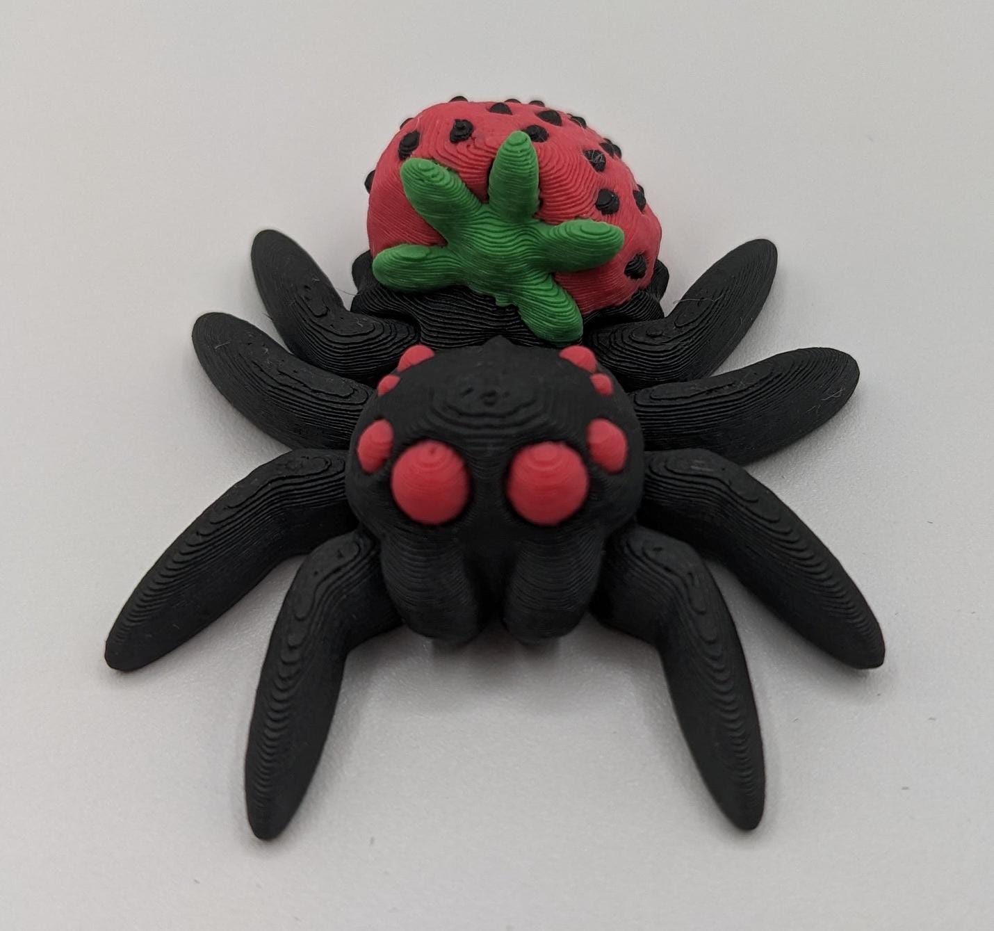 Adorable Strawberry Jumping Spider