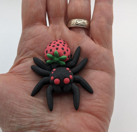 Adorable Strawberry Jumping Spider