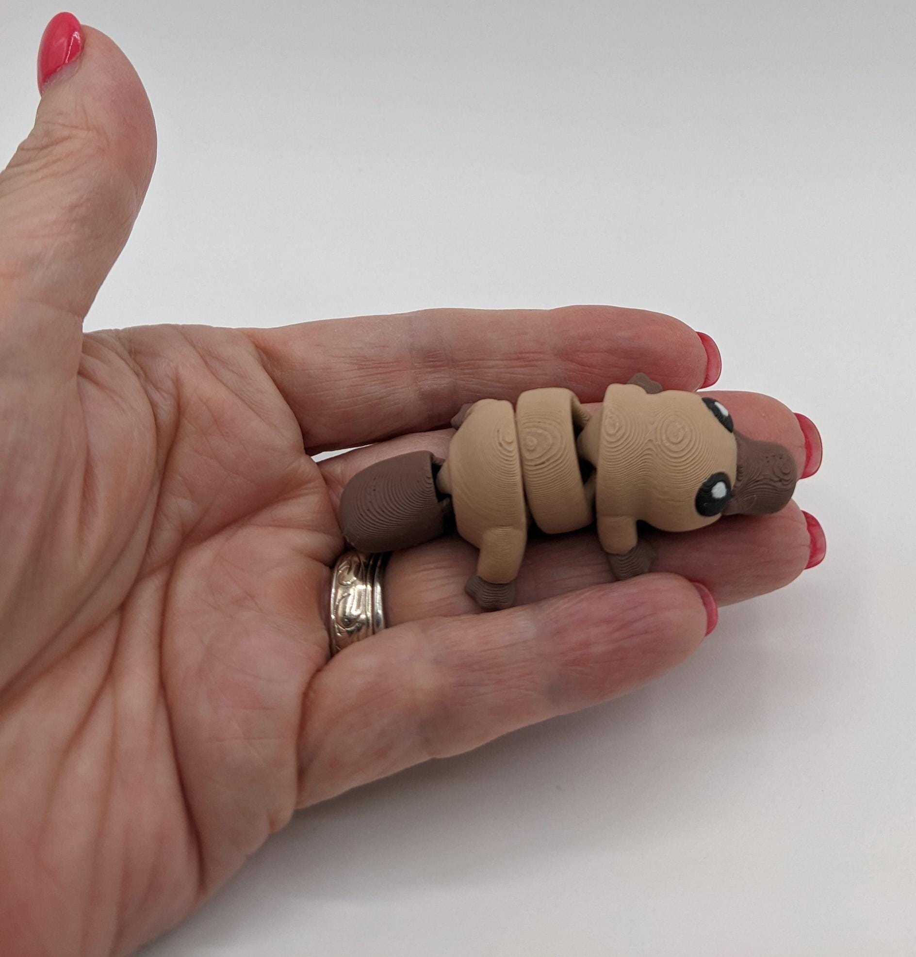 This charming Baby Platypus fidget toy is meticulously designed to fit comfortably in your hand, making it an ideal stress-relief companion. The tactile satisfaction and whimsical design make it a must-have for fidgeters of all ages.